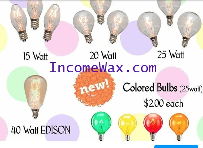 REPLACEMENT BULB FOR SCENTSY KE-20WLITE 20W 12V 