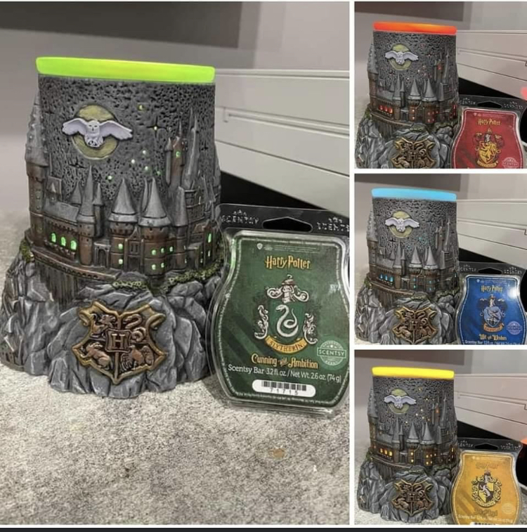 HARRY POTTER, HOGWARTS SCENTSY WAX WARMER & WAX SCENTS