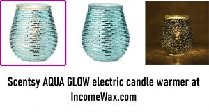 new scentsy aqua glow turquoise warmer